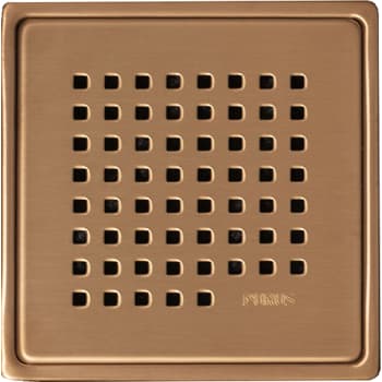 PURUS PVD behandlet kobber rustfri rist og ramme CHESS 150x150mm