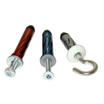 Gipsdybel t/2 lag gips 5 x 75/12 mm, rød, TX25, 25 stk.