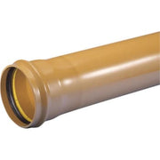 Wavin 400 x 3000 mm PVC-kloakrør m/muffe, klasse S SN8, EN 1401
