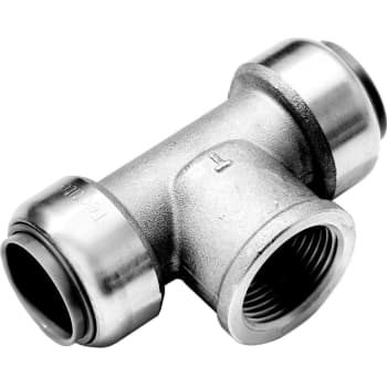 Roth tee 18x1/2"x18 mm, RF stål, anvendes på Pex, Cu og RF rør