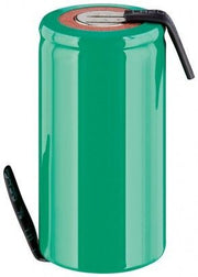 NiMH Sub-C batteri - 1,2V 2000mAh, Loddeflige, PVC