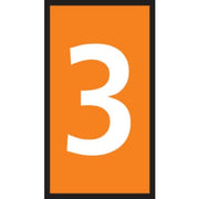 LEDNINGSMÆRKE 3 ORANGE W2