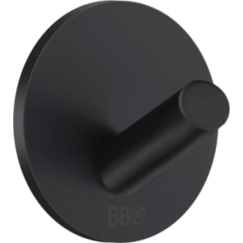 Smedbo beslagsboden design krog, mat sort, selvklæbende
