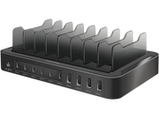 USB-C ladestation - 4xUSB-A, 6xUSB-C, PD+QC, 120W