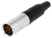 Mini XLR - 5pol stik (han)
