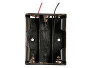 Batteriholder til 3xAA bat. (m. ledninger)