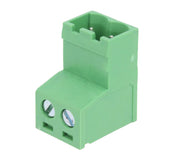 Indstik skrueterminal - 2P han, 5,08mm, 2,5mm², Grøn