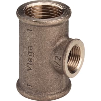 3/8" Tee Rødgods Silicium Bronze