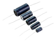 1uF / 100V vandret elektrolyt, Ø5x12mm (85°C)