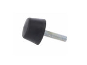 Vibrationsdæmp. gummifod - M6x25mm gevind, Ø25mm, konisk