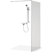 Shower wall DIJA chrome profiles 90x200cm