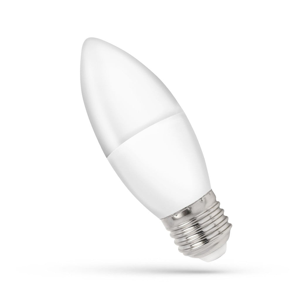 C37 LED Pære 8W E27 - 230V, Varm Hvid Spectrum, 710lm, RA80 - Pakke med 5 Stk.