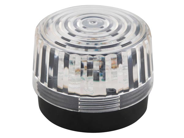 LED blinklys - 12Vdc, Ø100mm, IP20, Klar hvid