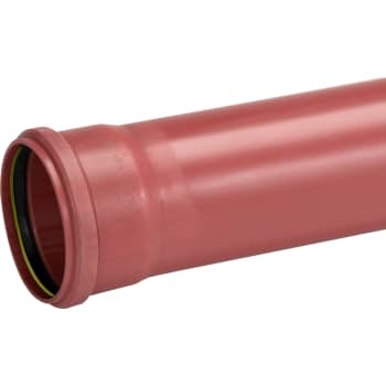 Uponor 160 x 3000 mm PVC-kloakrør m/muffe, klasse S SN8, EN 1401