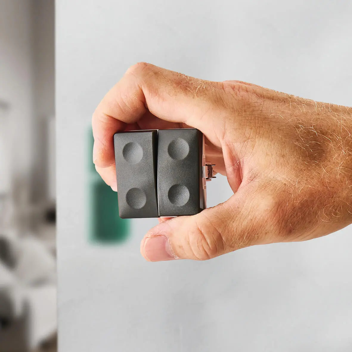 FESH SWITCH Curveline Afbryder Dobb. Korr. 1,0 - Koksgrå