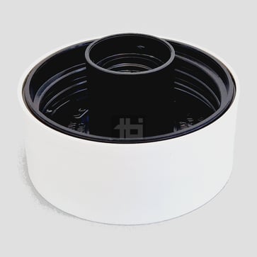 Loftarmatur E27 hvid 84,5mm gevind