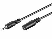 Hovedtelefonkabel - 3,5mm st.JACK han/hun, Uskærmet (10m)