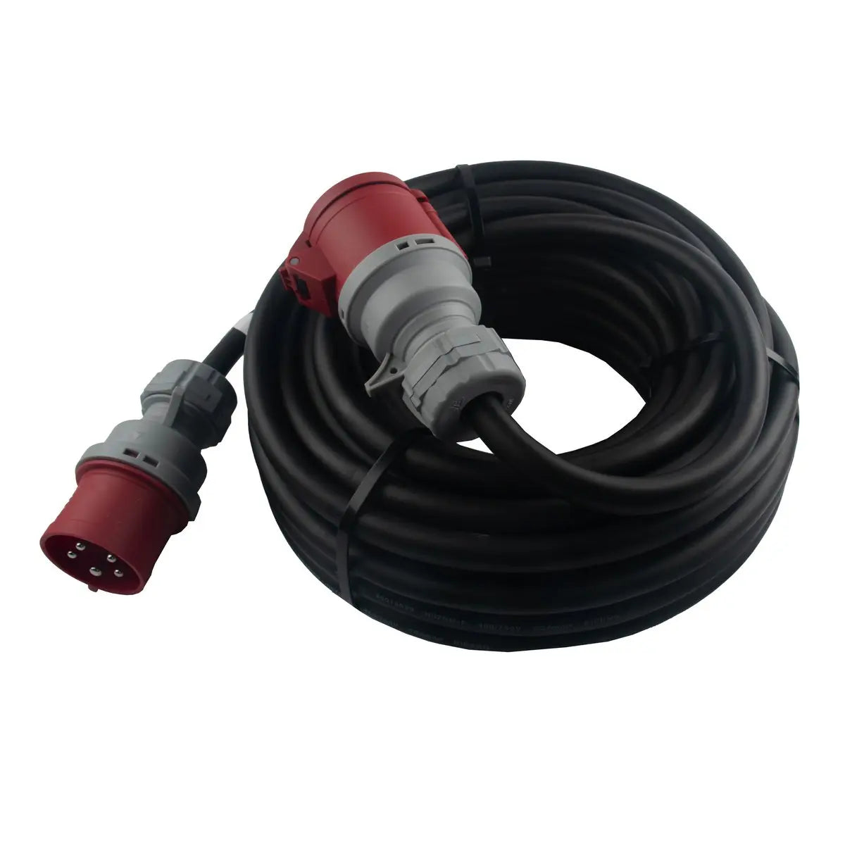 CEE forlængerkabel 50M 5G6mm² 5P 32A m. fasevender