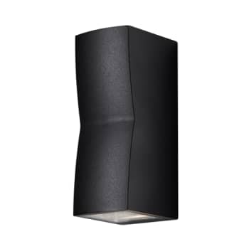 Væglampe ASK udendørs, sort, up/downlight