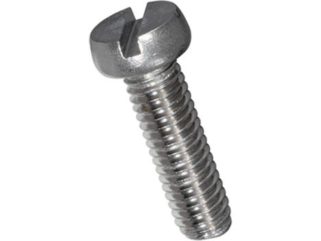 Maskinskrue, cylindrisk - M4x10mm, ligekærv (50 stk.)