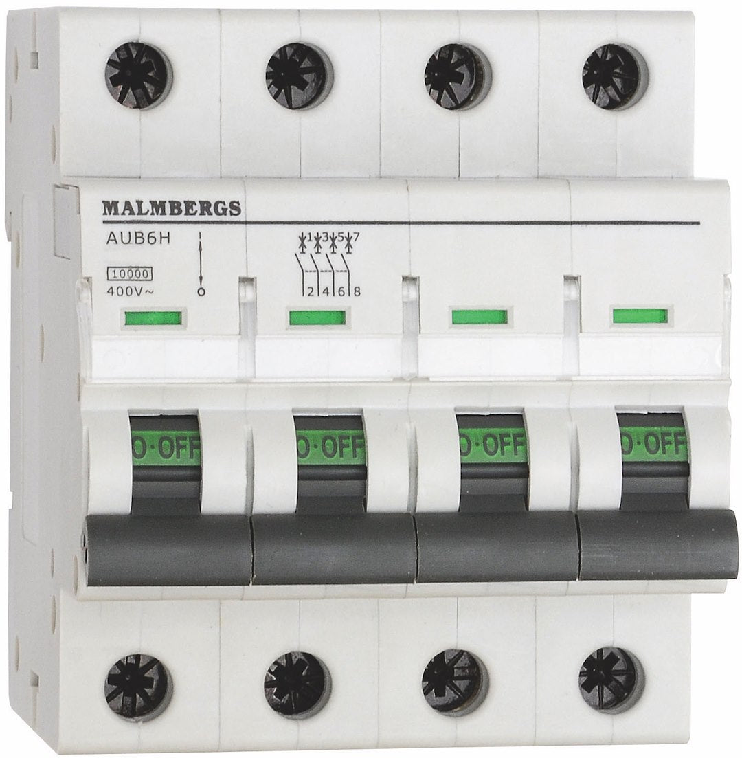 AUTOMATSIKRING 13A 4P C 10kA