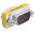 VGA kønsskifte adapter Sub-D HD15  han>han