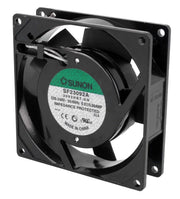 AC blæser - 92x92x25mm 230V 14,5W (2,8mm spadestik)