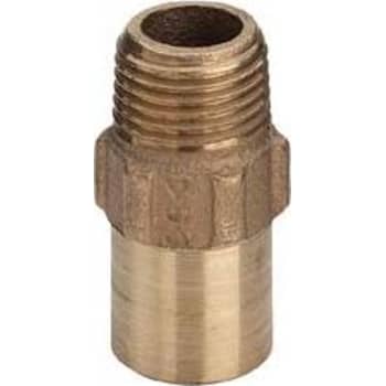 15 mm x 1/2" Lodde overgang nippel/nippel
