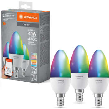 SMART+ KERTE 4,9W/RGBTW E14 WIFI 3P