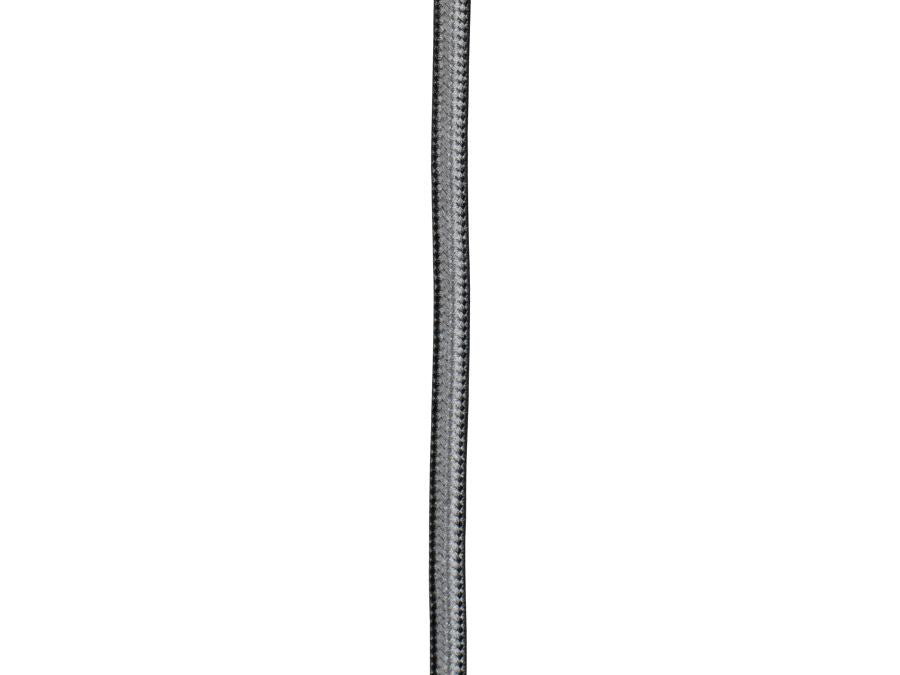 Stofledning - 2 x 0,75mm², Metallisk SØLV (3m)