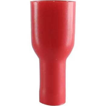 Helisolerede Spademuffe rød, 0,5-1,5 mm², 6,3x0,8 mm