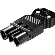 GST18i3 Stik Skrue Han 3P 0,75-2,5mm² Ø6,5-10,5 mm Sort