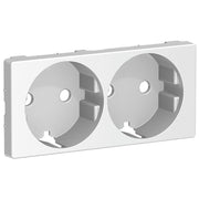 LK Fuga afdækning til 2m stikkontakt med sidejord - lysegrå