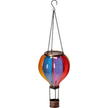 Solar Air Balloon 20 LED med flamme effekt som levende ild