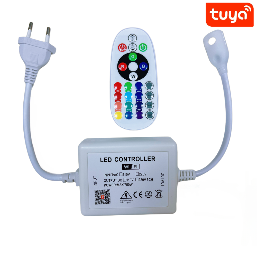 230V RGB WIFI Smart Home CLIP-ON controller inkl. endeprop, memory funktion (50m)