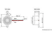 Mikro-summer - 8 til 15Vdc / 10mA, 85dB, ledning