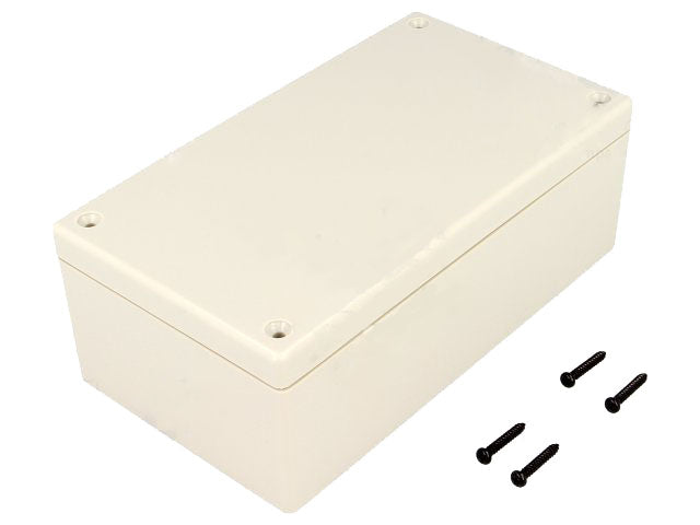 G1098 plastkabinet - Mørkegrå (135x75x50mm)