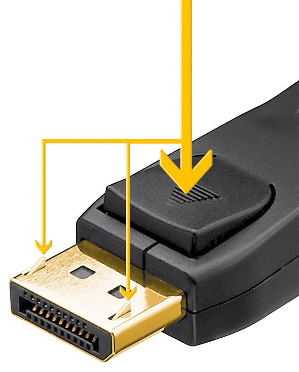 DisplayPort 1.4 kabel (8K), Sort (5m)