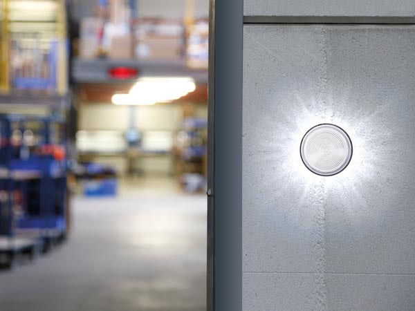 LED blinklys - 12Vdc, Ø77mm, IP20, Klar hvid