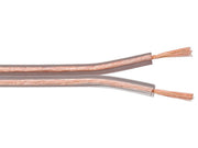 Højttalerledning - 2x4mm² CCA, Transparent (metervare)