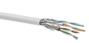 Datakabel KAT6A / KAT7 S/FTP LSF/OH IEC 332.1 - Euro Class Eca hvid T500 Leviton (Brand-Rex)