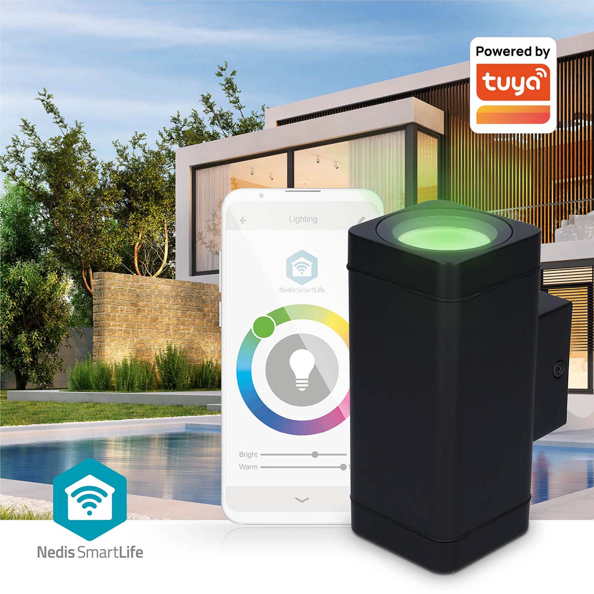 SmartLife udendørs lampe - Wi-Fi, Bluetooth, Android/iOS