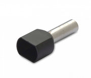 Isoleret ledningsende-tylle - 6mm² 14mm, Sort (25 stk.)