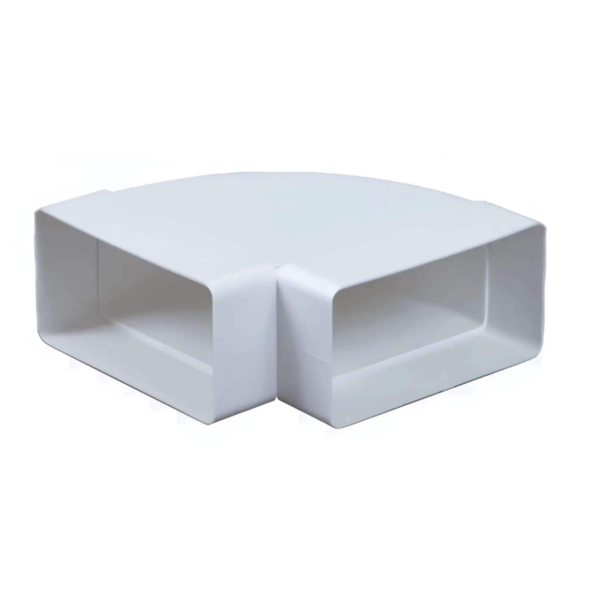 Horisontal bøjning 90° til flad kanal 55x110 mm