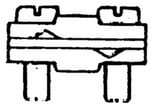 Krydsklemme     6-95 messing 1103