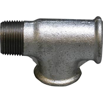 1/2" Galvaniseret tee m/udvendig gevind hoved