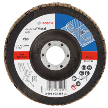 Bosch lamelslibeskive 125 SFM, skrå, K60