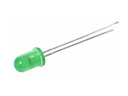 5mm LED - Rund, GRØN diffus (40mcd 30°)