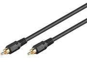 Phonokabel - RCA han til RCA han, RG59, Guld (20m)