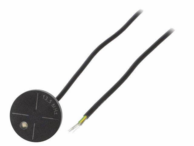 RFID læser m. LED - 12V, RS232, M12 (40cm ledn.)